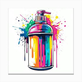 Design Pop Culture Inspired Spray Paint 1 Canvas Print