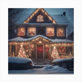 Christmas House 92 Canvas Print