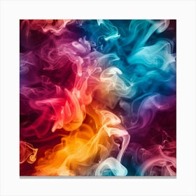 Colorful Smoke Background 9 Canvas Print