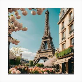 Paris Eiffel Tower 1 Canvas Print