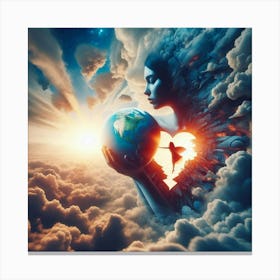 Earth In The Sky Canvas Print