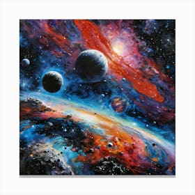 Space Painting Canvas Print