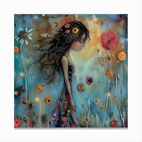 Dreaming Girl 1 Canvas Print