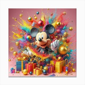 Mickey Mouse Christmas 1 Canvas Print