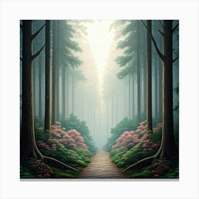 Path In The Woods 1 Canvas Print