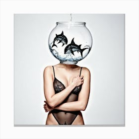 Fish Bowl 29 Canvas Print