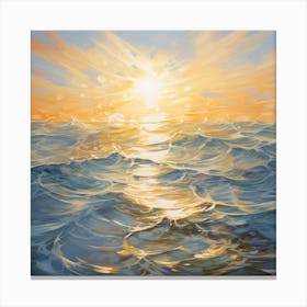 Sunset Over The Ocean 14 Canvas Print