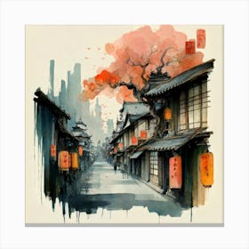 Asian Street Canvas Print