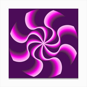 Purple Spiral Canvas Print