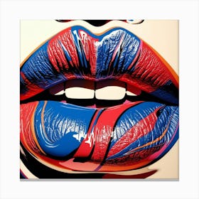 Lips artwork 1 Canvas Print