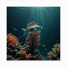 Coral Reef With Fish Canvas Print