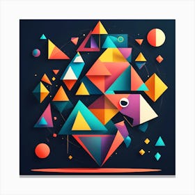 Abstract Geometric Shapes Canvas Print