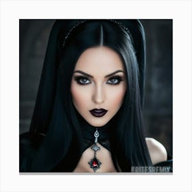 Gothic Beauty 2 Canvas Print