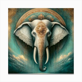 Elephant Of The Gods Canvas Print