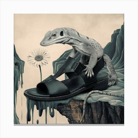 Monitor Lizard 3 Canvas Print