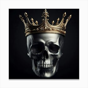 Skull With Crown 1 Canvas Print