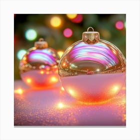 Christmas Bubbles Canvas Print