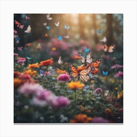 Butterfly Garden Canvas Print