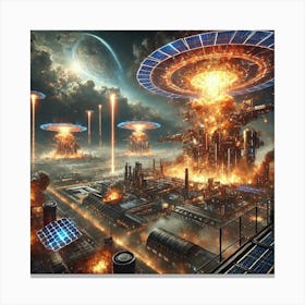 A Futuristic Science Fiction Depiction Of Solarfor 2 Canvas Print