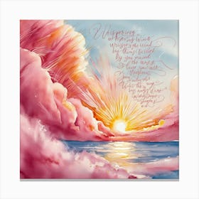 Sunrise Over The Ocean Canvas Print