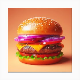 Burger11 Canvas Print