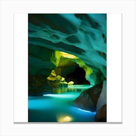 Blue Cave Canvas Print