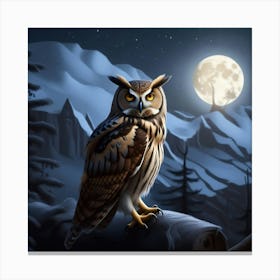 Moonlit Guardian Canvas Print