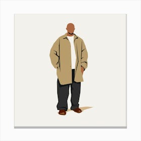 Man In A Coat Canvas Print