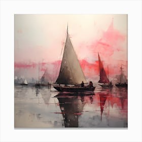 Mystic Waters: Chausheva's Sailboat Sonata Canvas Print