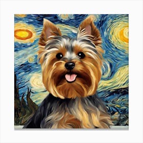 Yorki Starry Night Canvas Print