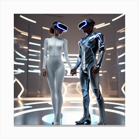 Futuristic Couple 13 Canvas Print