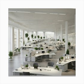Modern Office Space 1 Canvas Print