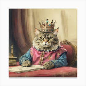 King Cat 10 Canvas Print