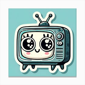 Cartoon Tv 5 Canvas Print