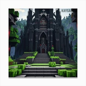 Minecraft Castle Canvas Print