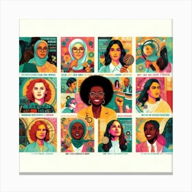 Poster For Women'S History Month Canvas Print