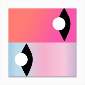 Pink Vivid Eye Canvas Print