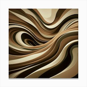 Abstract Wave Pattern 8 Canvas Print