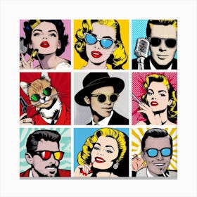 famous icon or celebrity Canvas Print