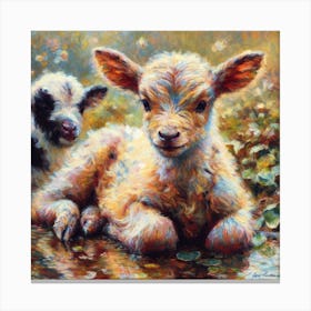 Lamb and Kid Canvas Print