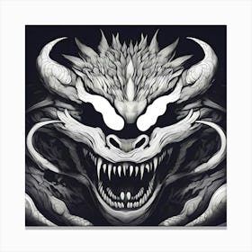 Dragon Head Canvas Print