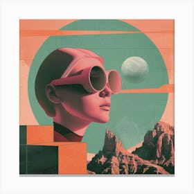 Woman In Sunglasses Canvas Print