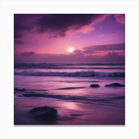 Sunset On The Beach 8 Canvas Print