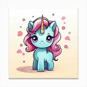 Cute Unicorn 720 Canvas Print