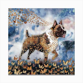 Butterfly Dog 3 Canvas Print