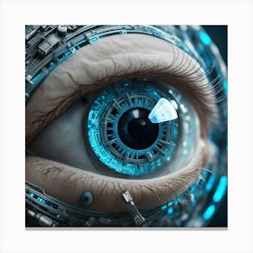 Futuristic Eye Canvas Print