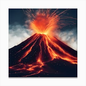 Volcano Eruption 4 Canvas Print
