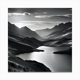 Lake In The Mountains 37 Canvas Print