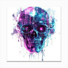 Skull - Digital Art.Generated AI. Wall Art Print 1 Lienzos