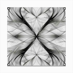 Abstract Black And White Design Canvas Print